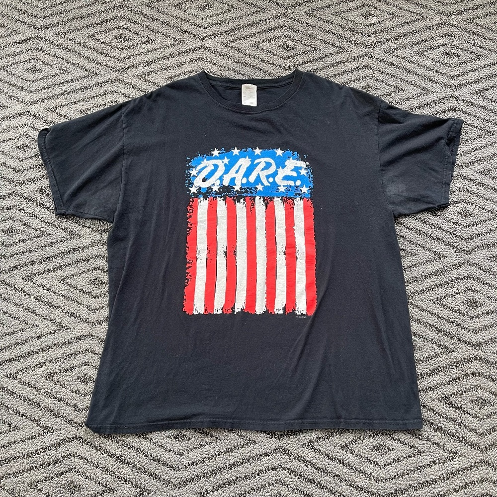 Vintage DARE Drug Abuse Resistance Education T-shirt Size XL Single Stitch